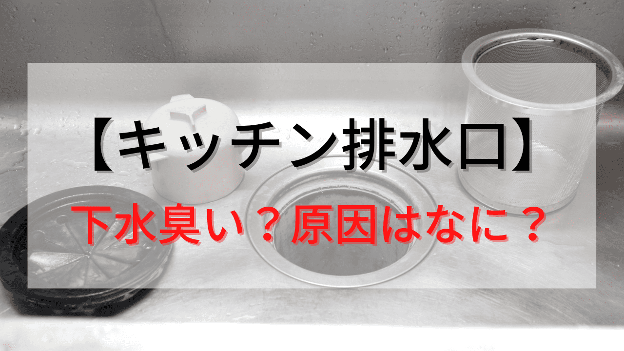 キッチンの排水口が臭い原因と下水臭い理由