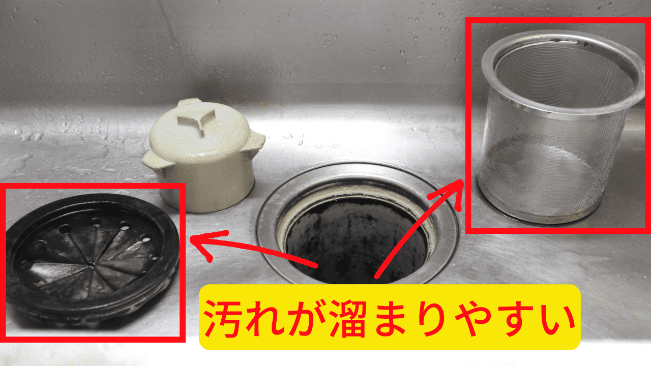 ゴミ受け周辺が汚れていると悪臭が発生しやすい