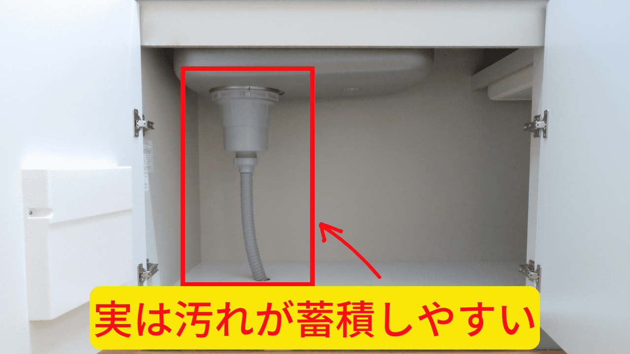 排水トラップも詰まりやすい