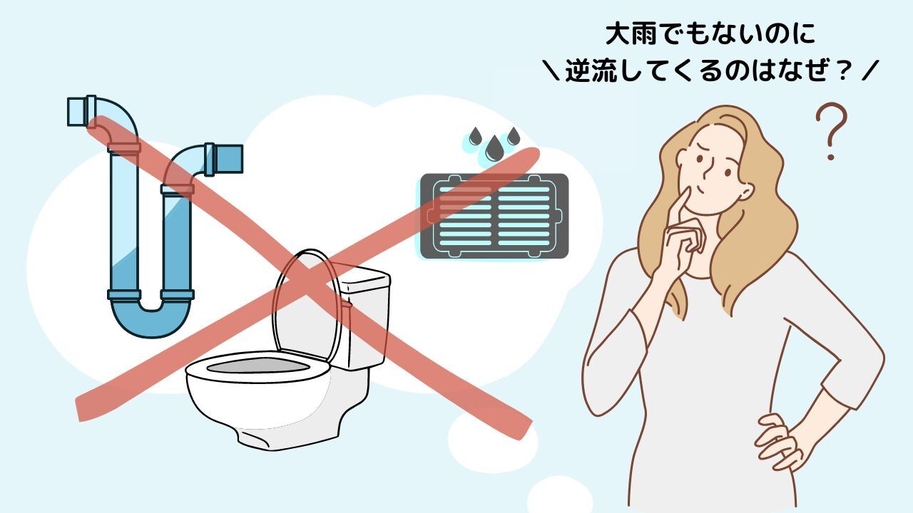 災害以外の排水逆流はなにが原因なのか解説