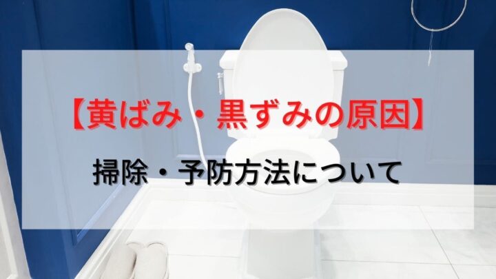 【トイレ】黄ばみ・黒ずみの原因はなに？汚れを落とす掃除方法を紹介！の画像